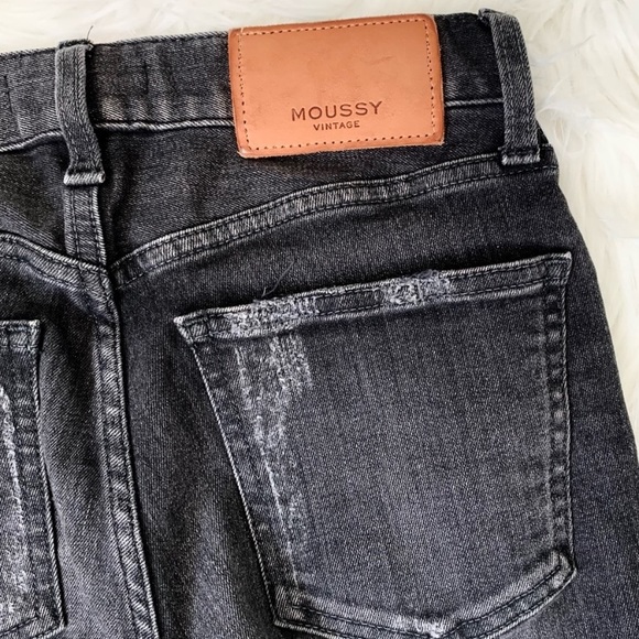 MOUSSY VINTAGE Velma Comfort Stretch Jeans in FADED BLACK SIZE 24 - Picture 14 of 16